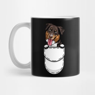 Funny Australian Shepherd Pocket Dog Mug